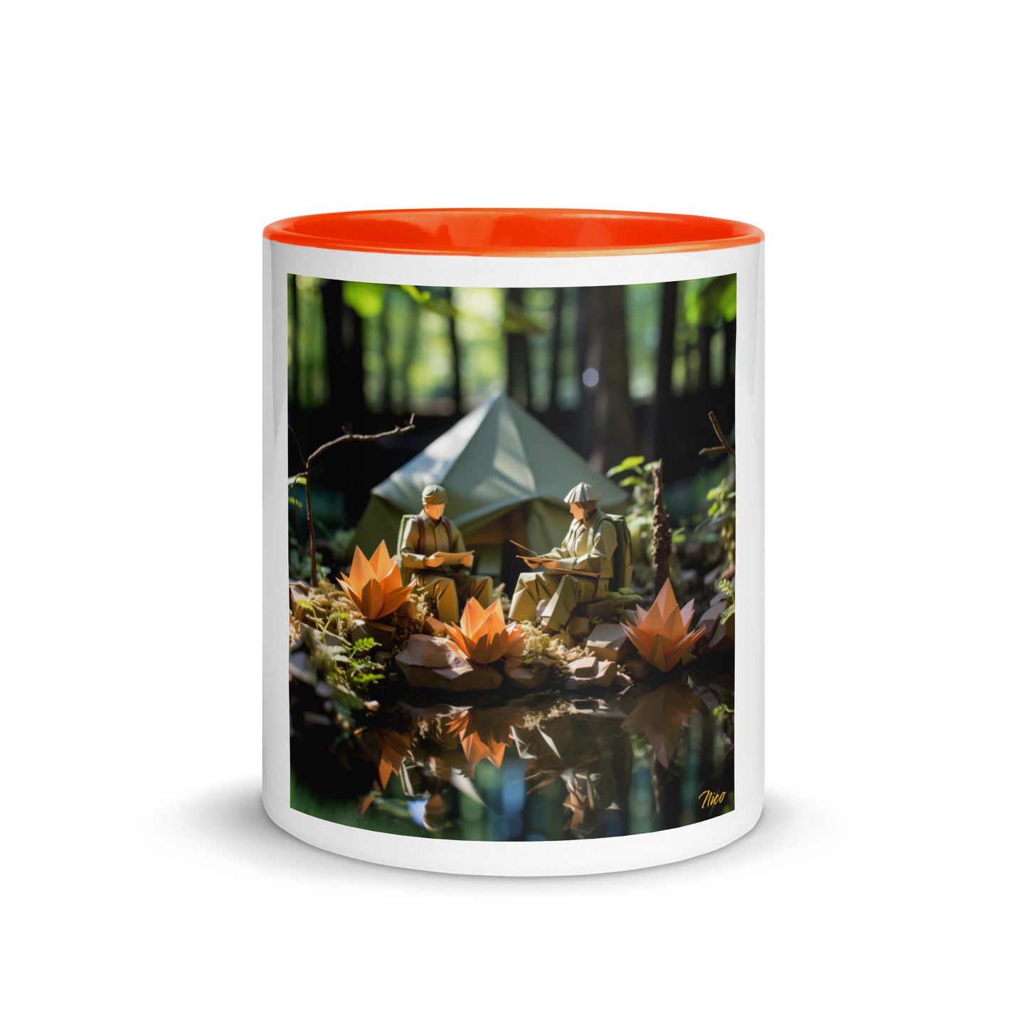 Relaxing By The Brook Series Print #7 - Mug with Color Inside