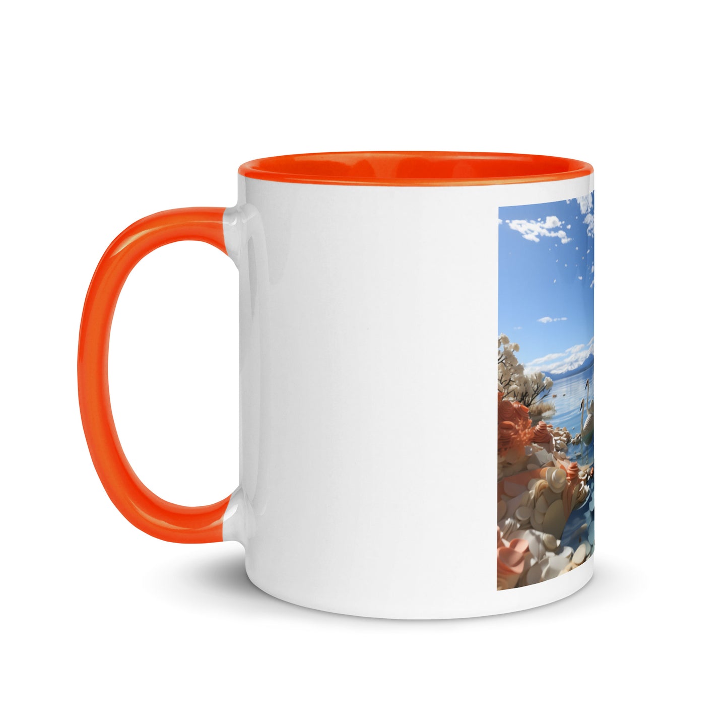 Atop The Mountain Lakeshore Series Print #1 - Mug with Color Inside