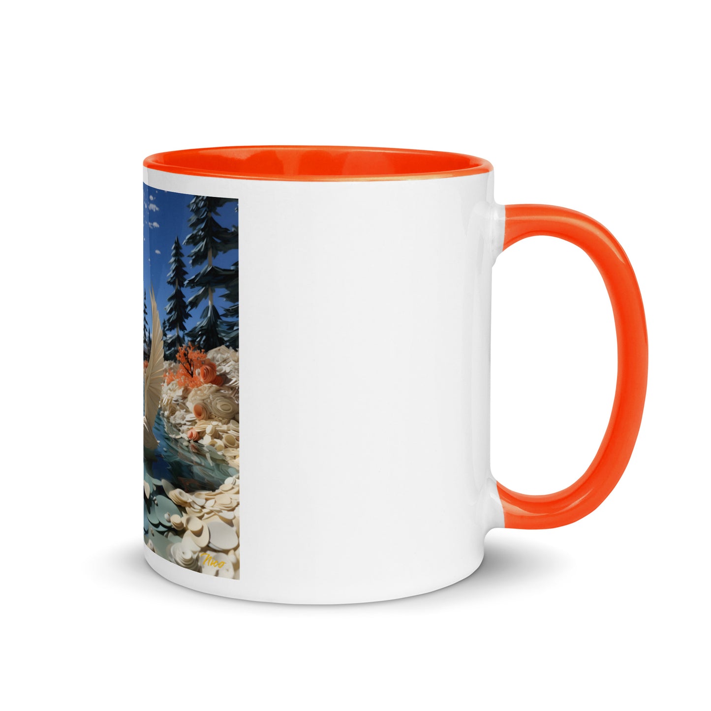 Atop The Mountain Lakeshore Series Print #1 - Mug with Color Inside