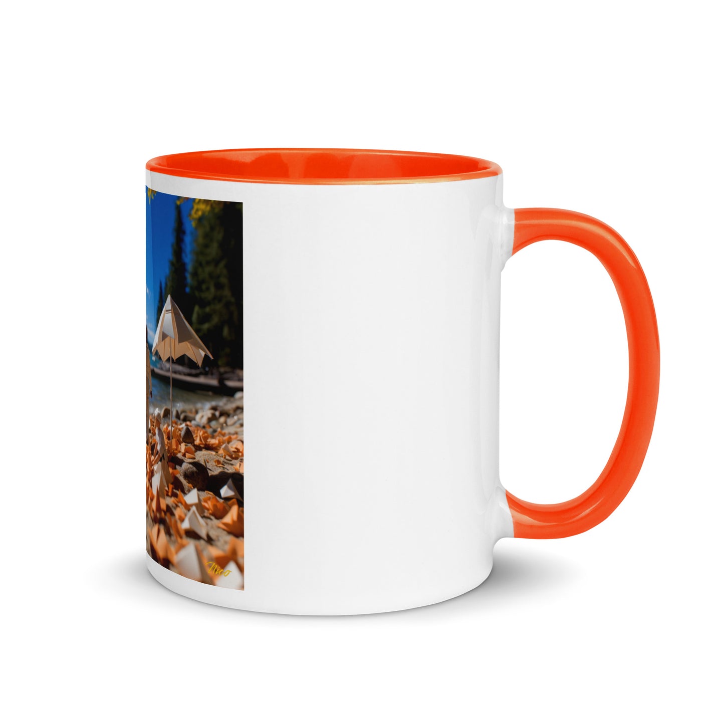 Atop The Mountain Lakeshore Series Print #5 - Mug with Color Inside