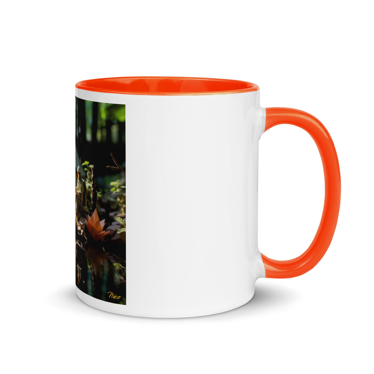 Relaxing By The Brook Series Print #7 - Mug with Color Inside