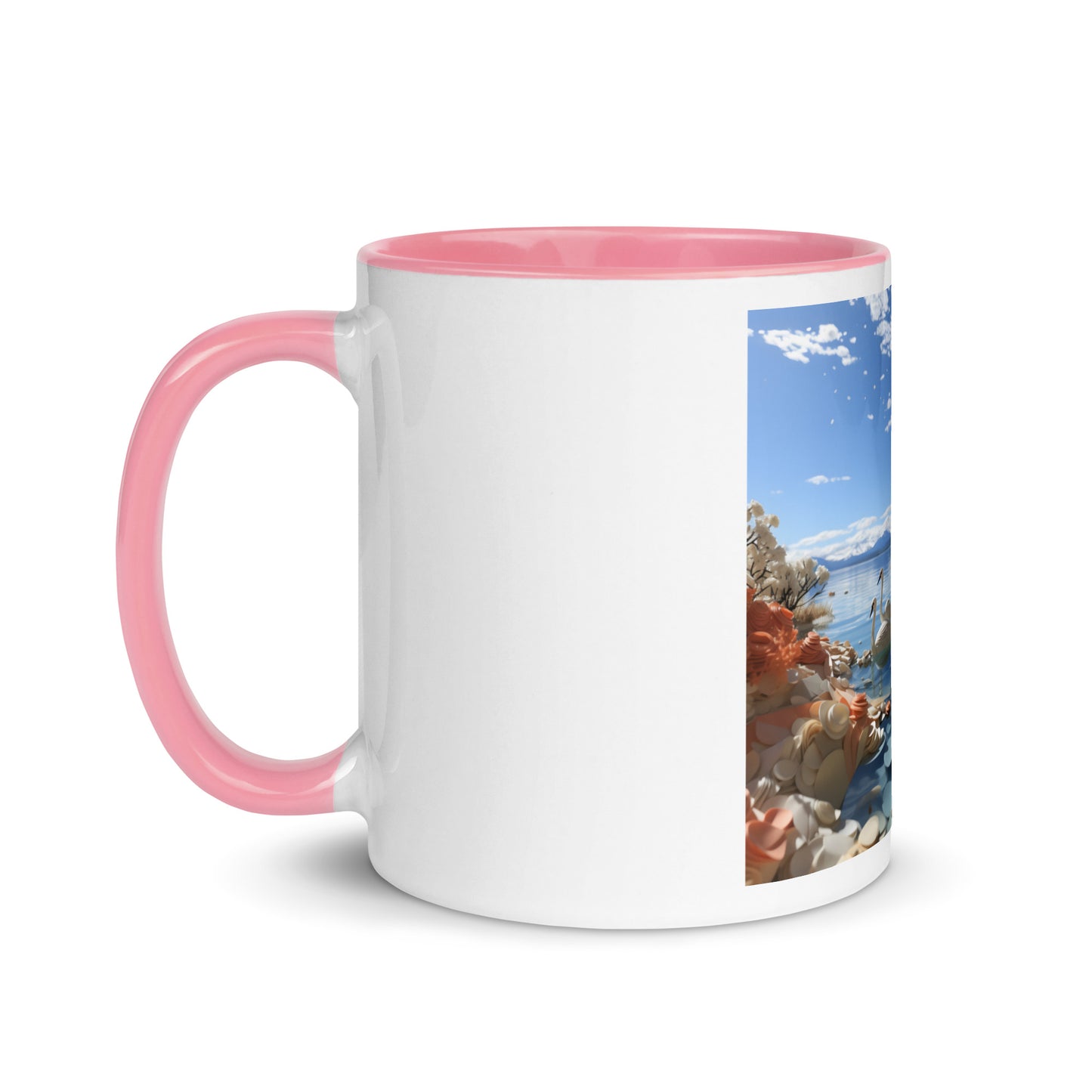 Atop The Mountain Lakeshore Series Print #1 - Mug with Color Inside