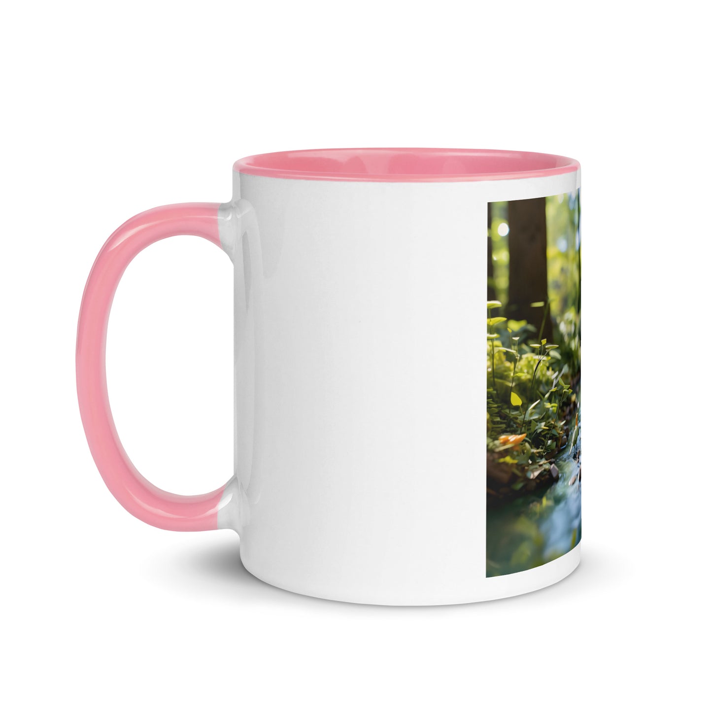 Relaxing By The Brook Series Print #8 - Mug with Color Inside