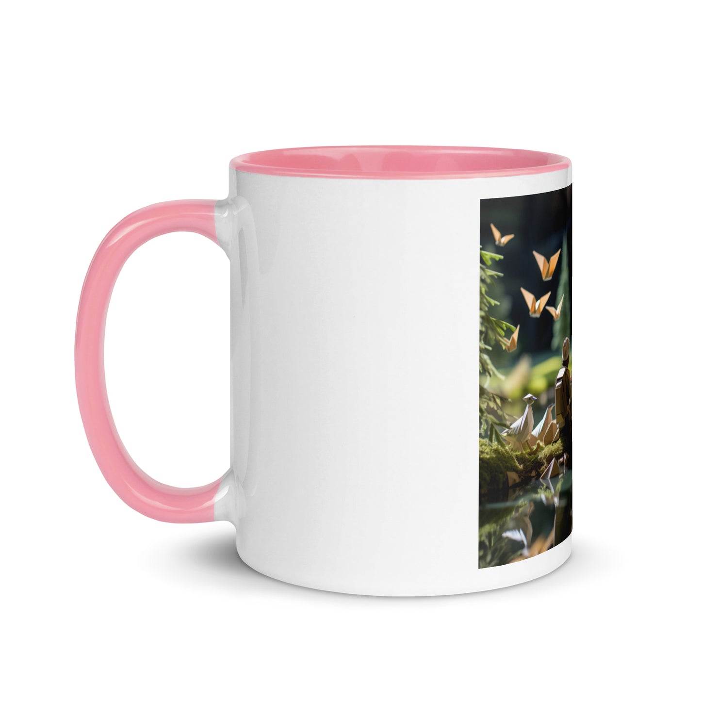 Relaxing By The Brook Series Print #5 - Mug with Color Inside