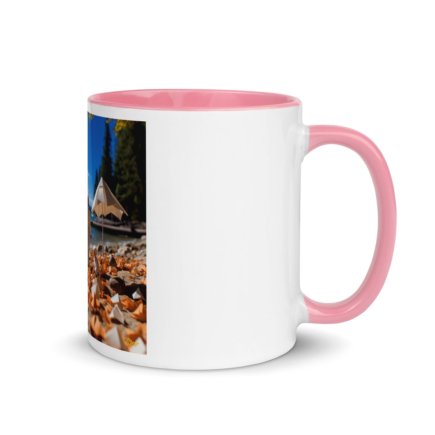 Atop The Mountain Lakeshore Series Print #5 - Mug with Color Inside