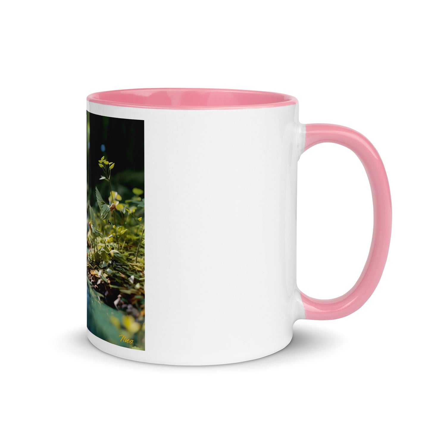 Relaxing By The Brook Series Print #8 - Mug with Color Inside