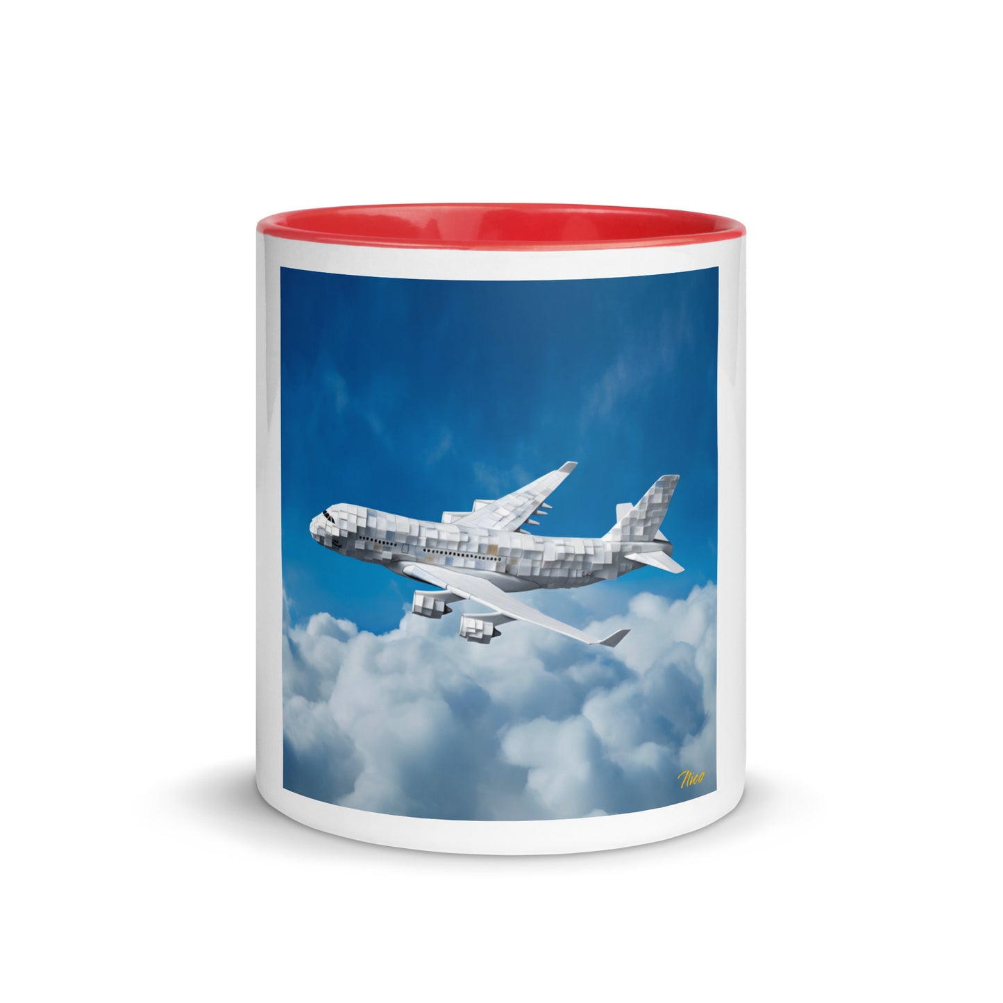 Frequent Flyer Miles Series Print #5 Mug with Color Inside