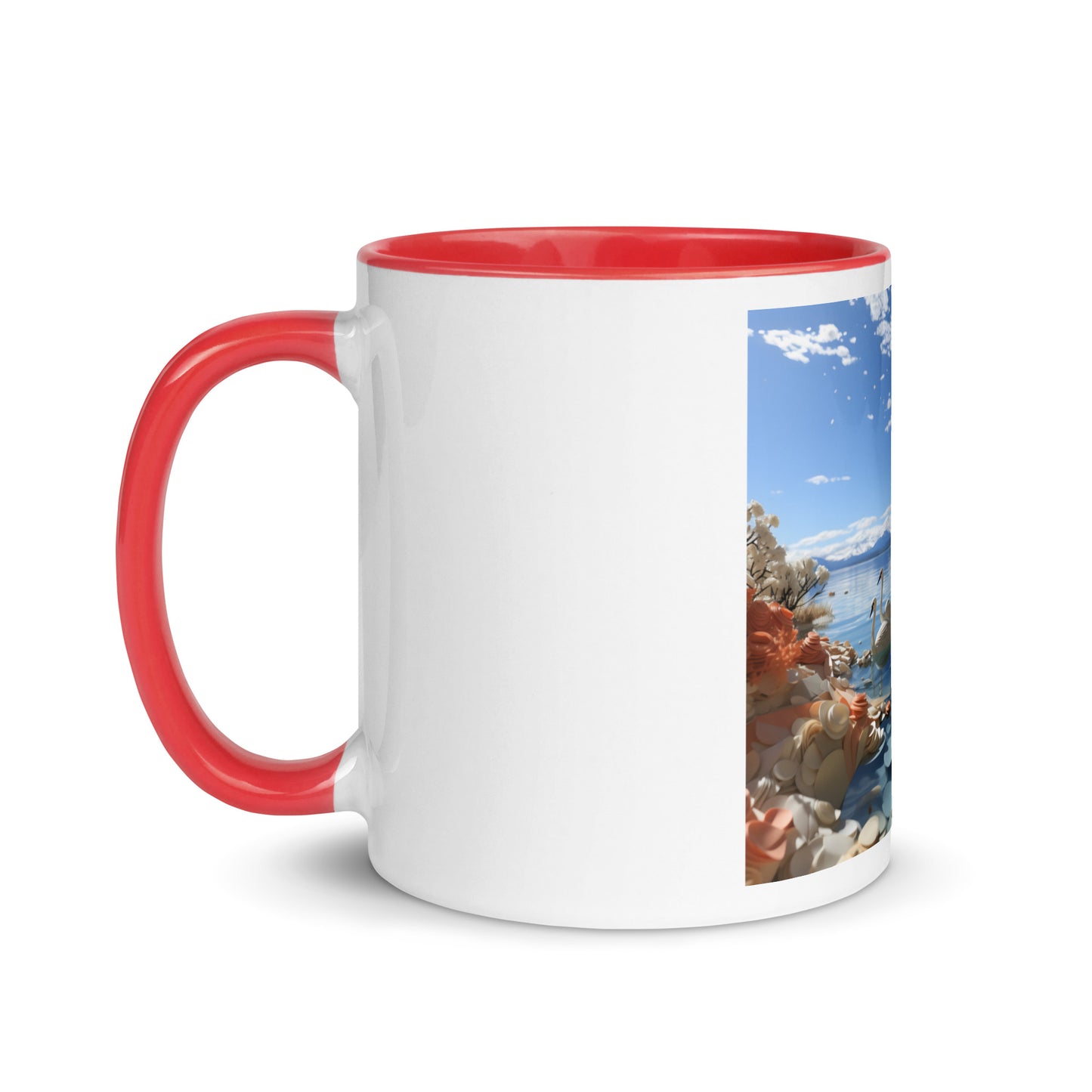 Atop The Mountain Lakeshore Series Print #1 - Mug with Color Inside