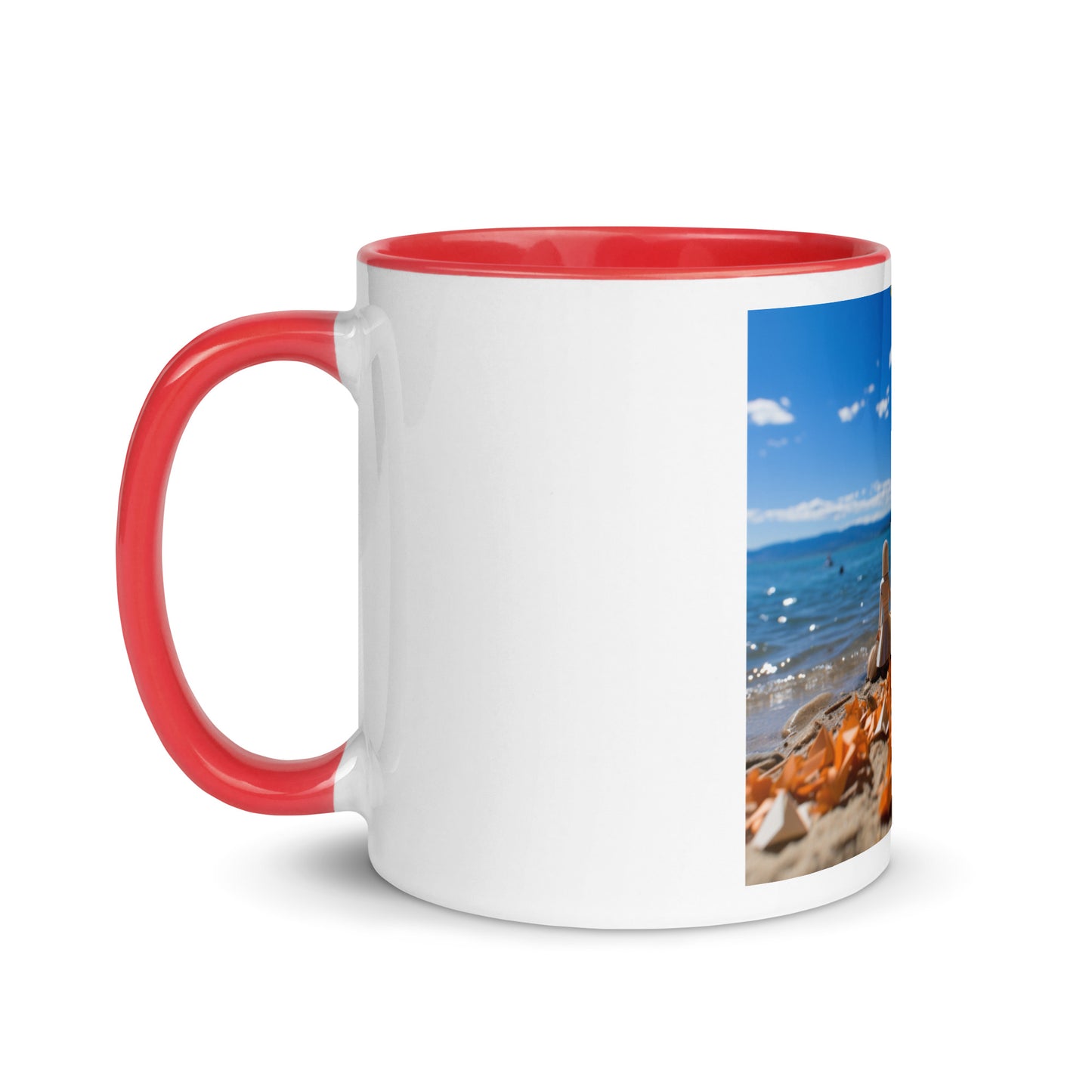 Atop The Mountain Lakeshore Series Print #5 - Mug with Color Inside