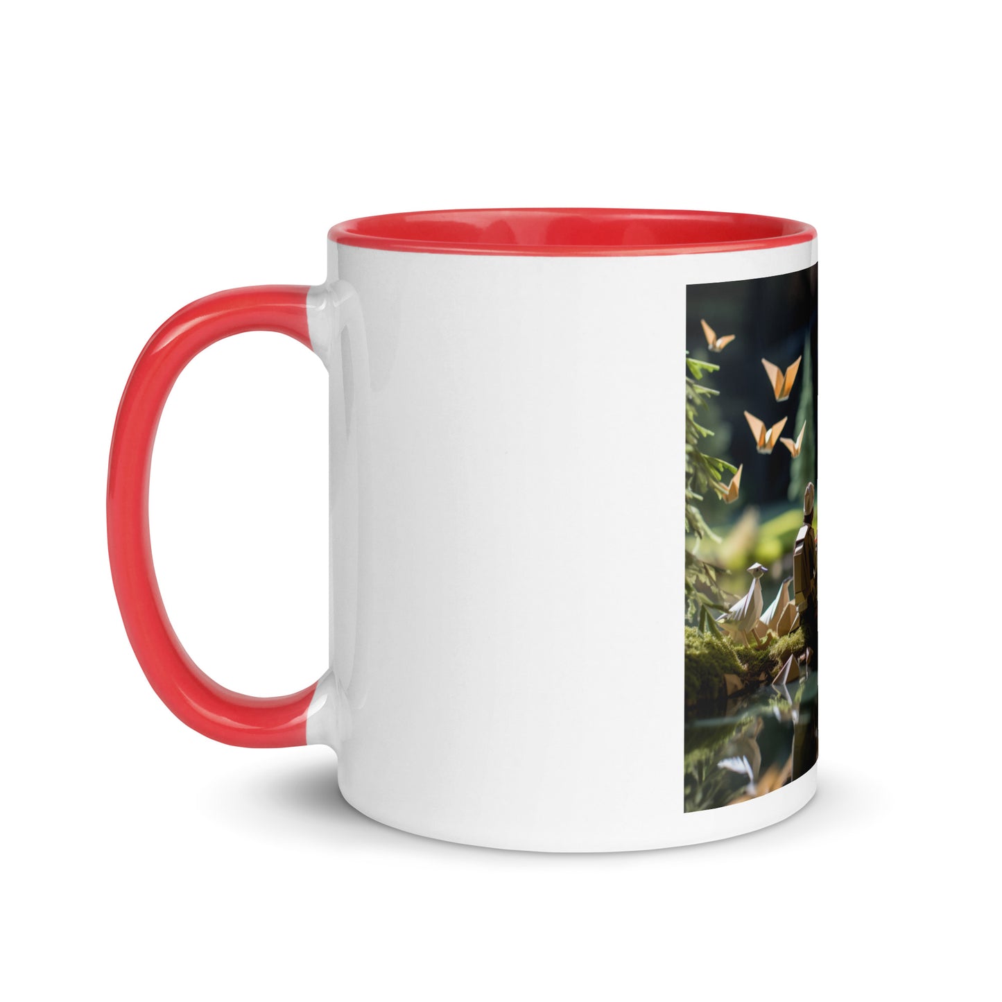 Relaxing By The Brook Series Print #5 - Mug with Color Inside