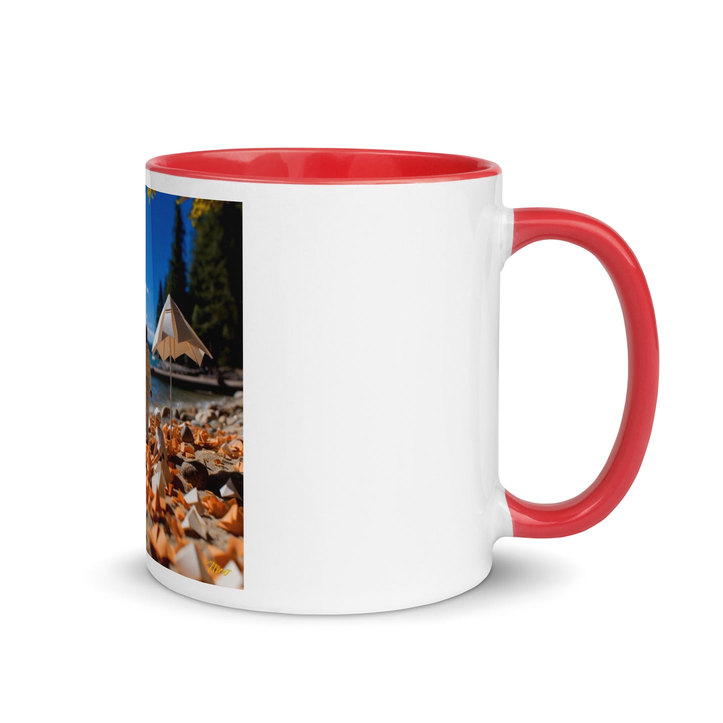 Atop The Mountain Lakeshore Series Print #5 - Mug with Color Inside
