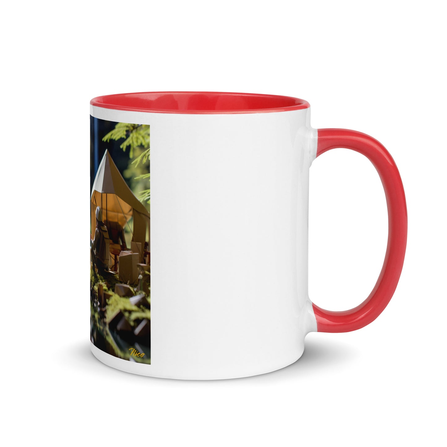 Relaxing By The Brook Series Print #5 - Mug with Color Inside