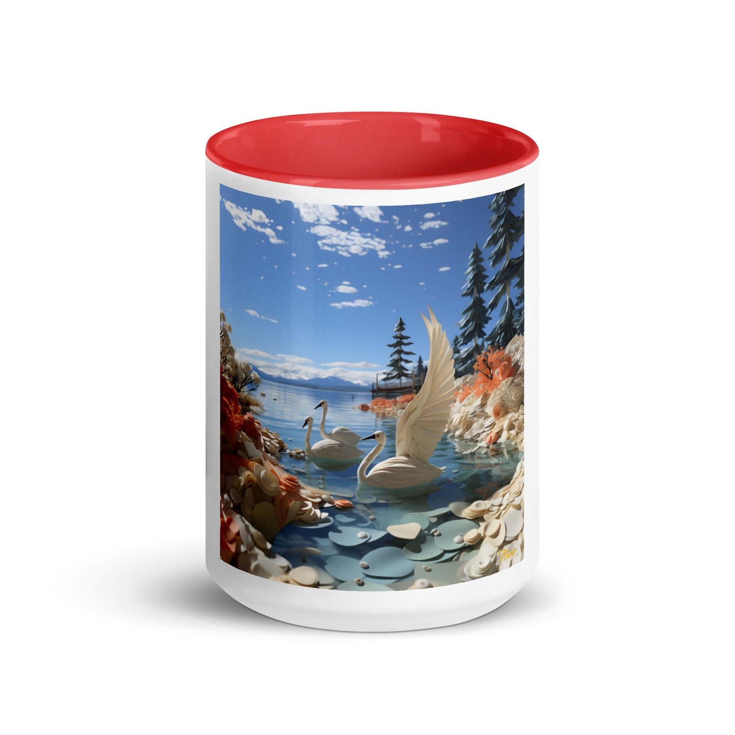 Atop The Mountain Lakeshore Series Print #1 - Mug with Color Inside