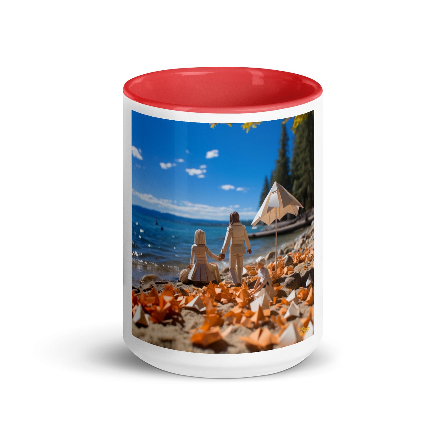 Atop The Mountain Lakeshore Series Print #5 - Mug with Color Inside