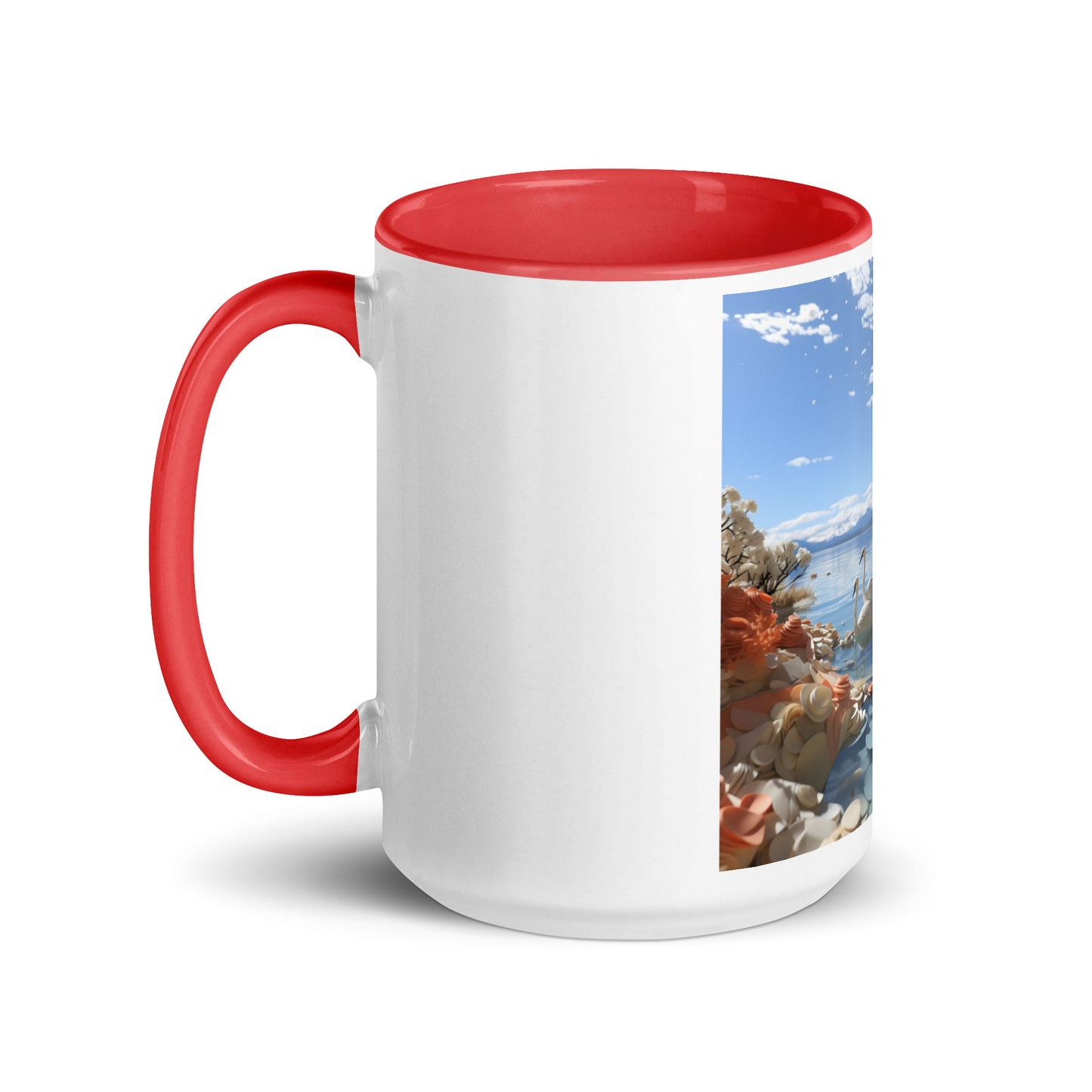 Atop The Mountain Lakeshore Series Print #1 - Mug with Color Inside
