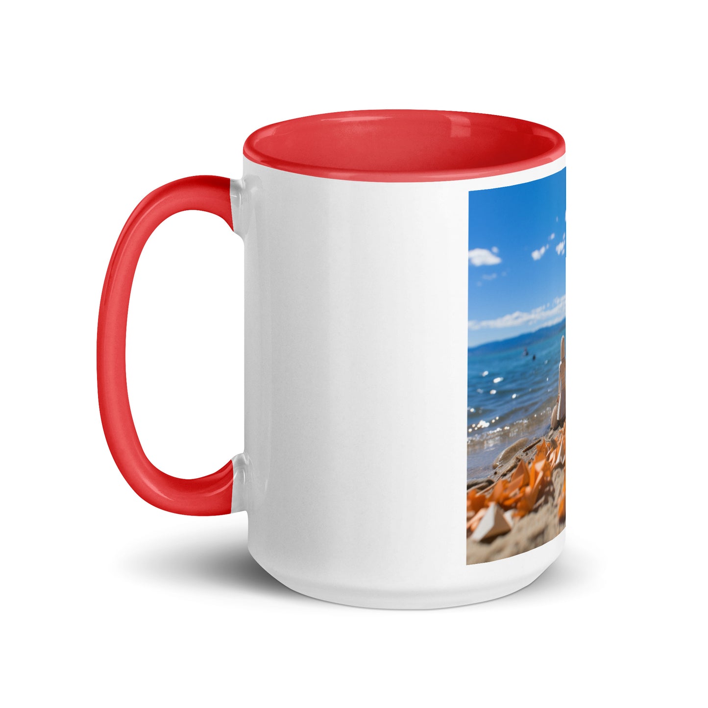 Atop The Mountain Lakeshore Series Print #5 - Mug with Color Inside