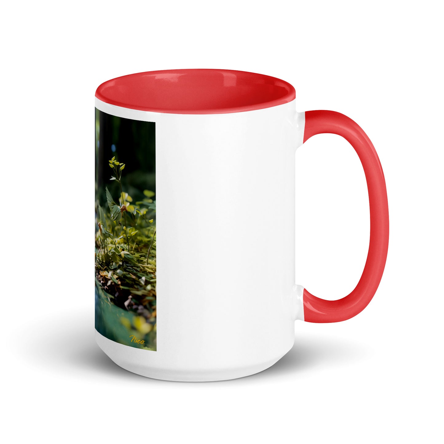 Relaxing By The Brook Series Print #8 - Mug with Color Inside