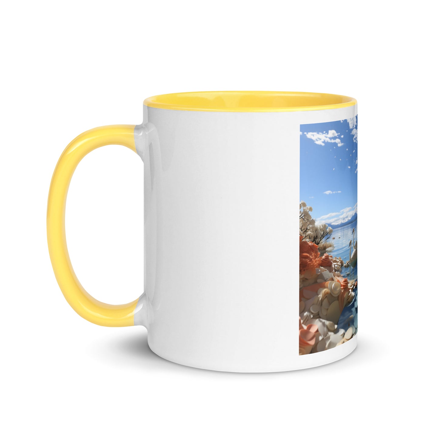 Atop The Mountain Lakeshore Series Print #1 - Mug with Color Inside