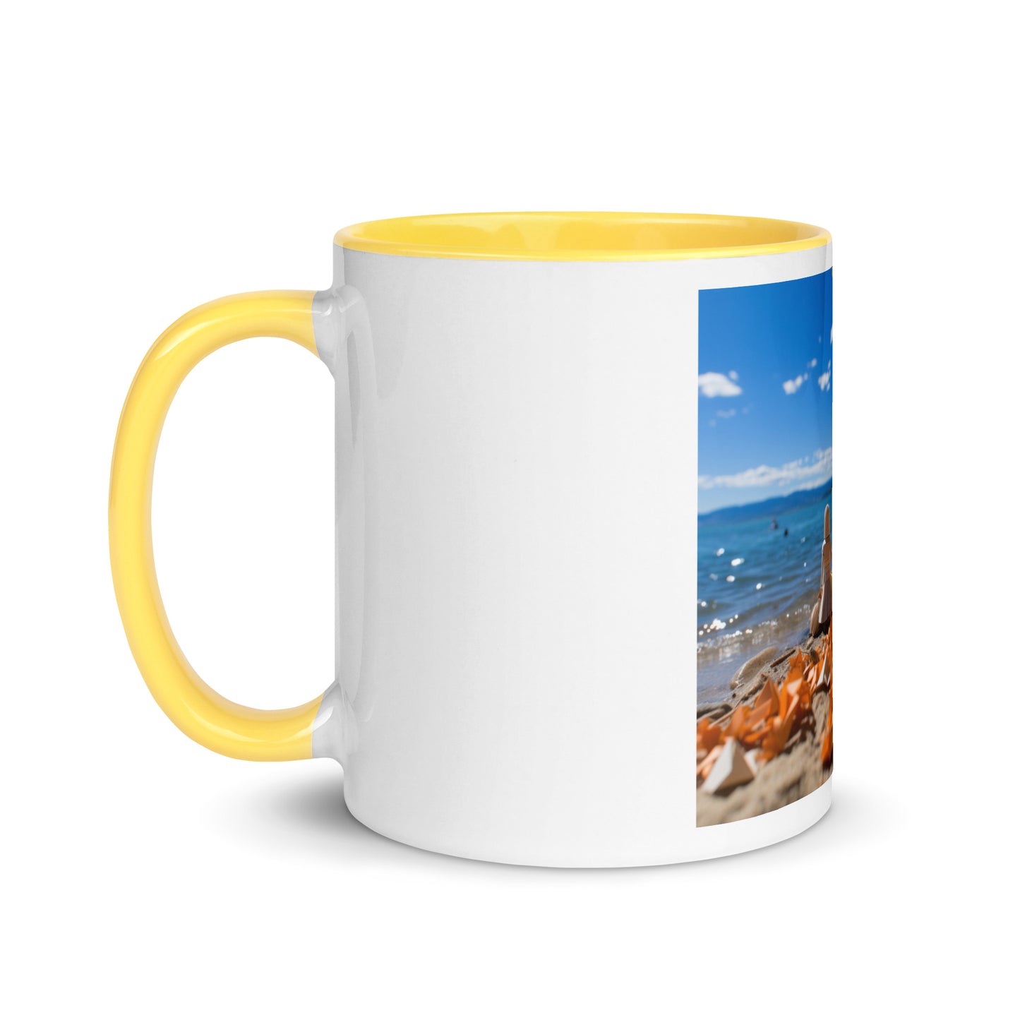Atop The Mountain Lakeshore Series Print #5 - Mug with Color Inside