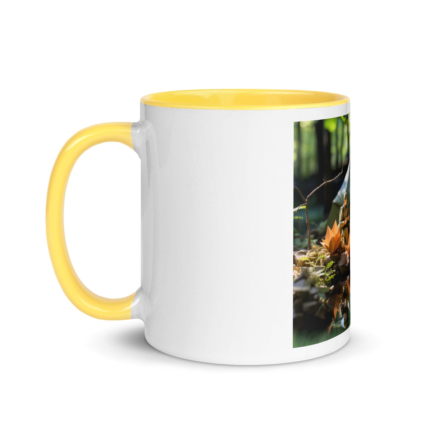 Relaxing By The Brook Series Print #7 - Mug with Color Inside
