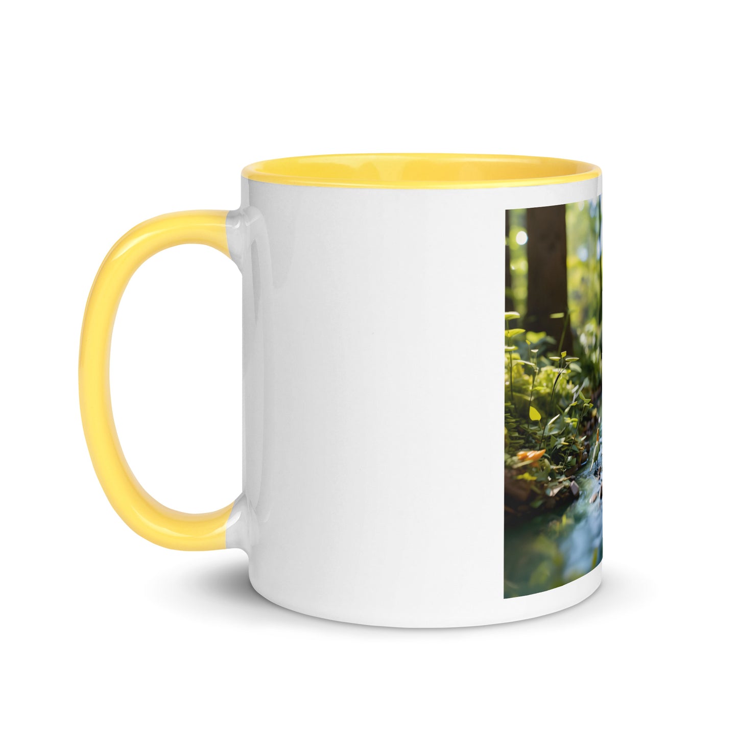 Relaxing By The Brook Series Print #8 - Mug with Color Inside