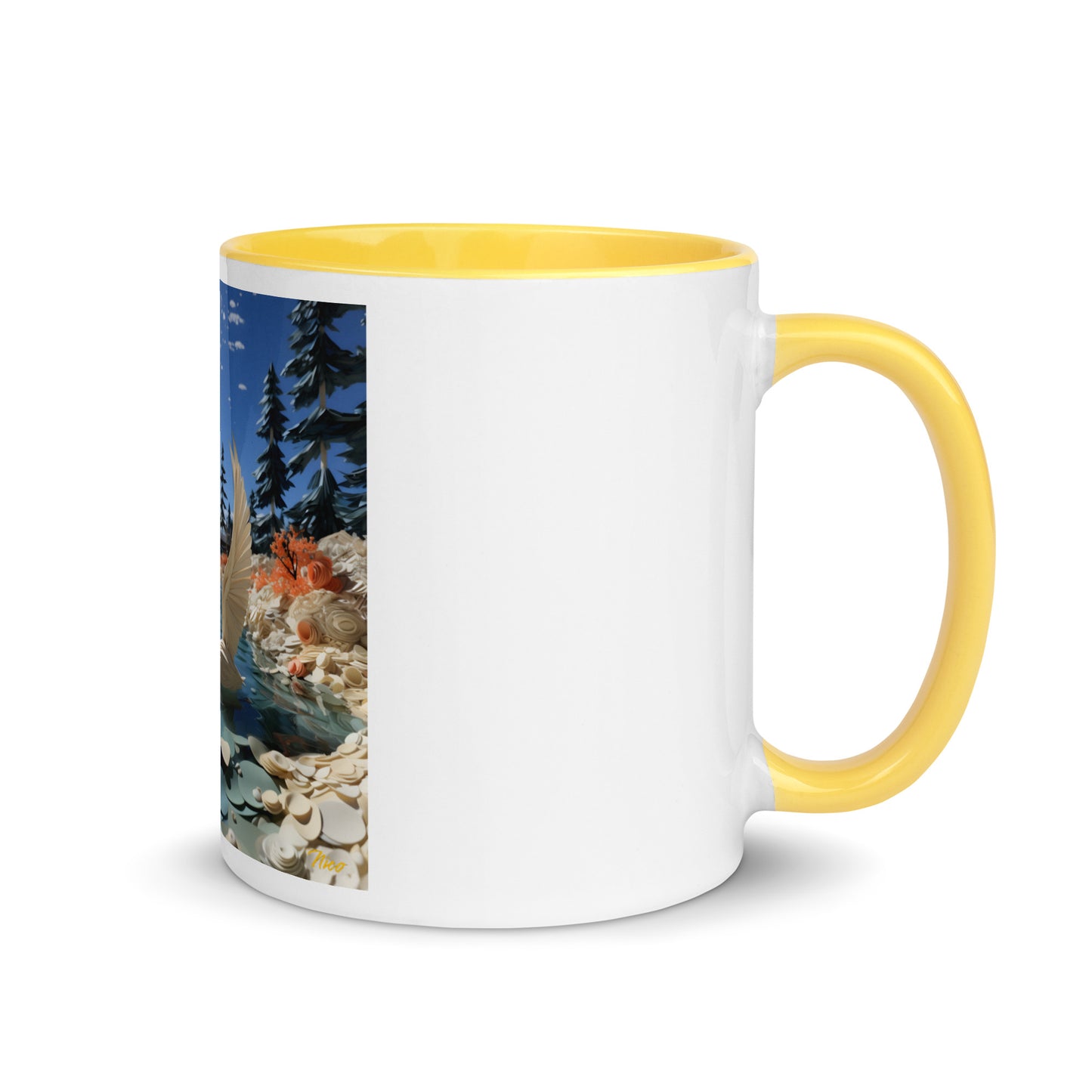 Atop The Mountain Lakeshore Series Print #1 - Mug with Color Inside