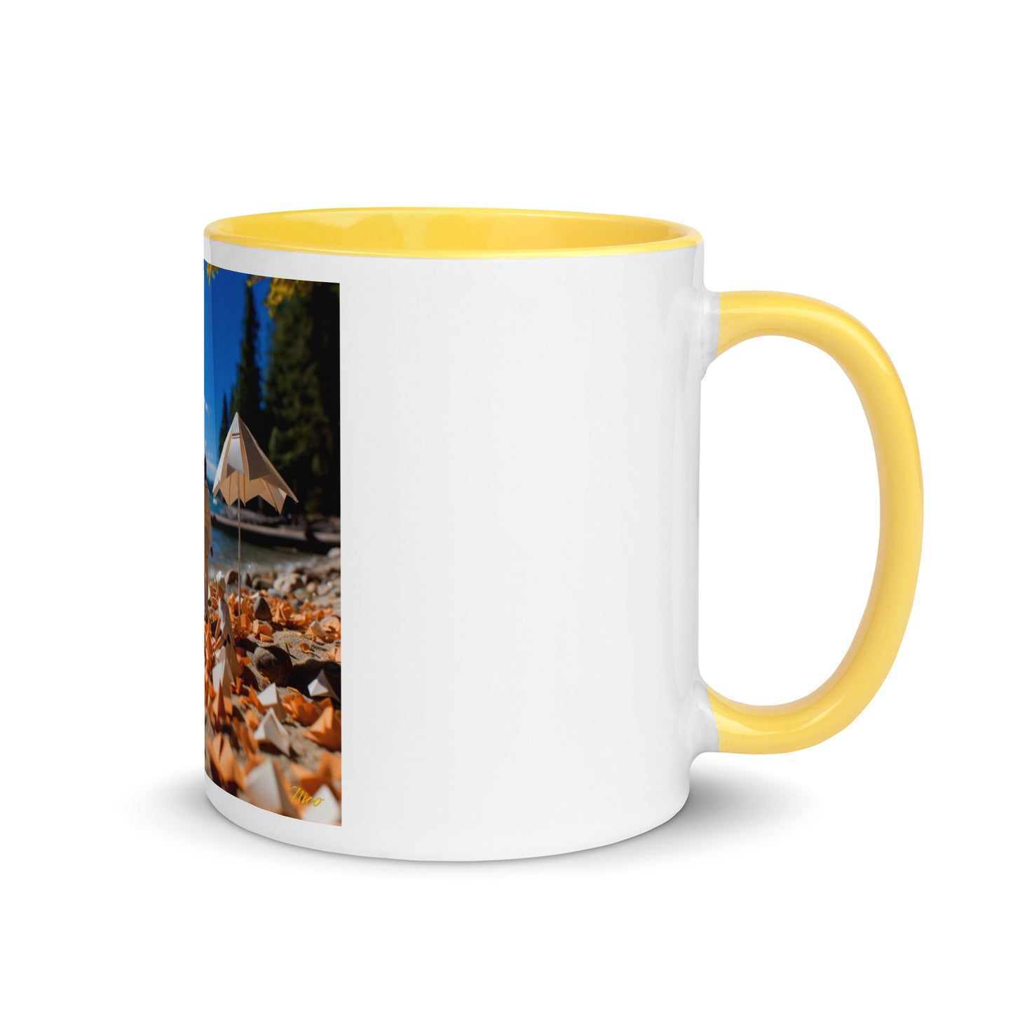 Atop The Mountain Lakeshore Series Print #5 - Mug with Color Inside