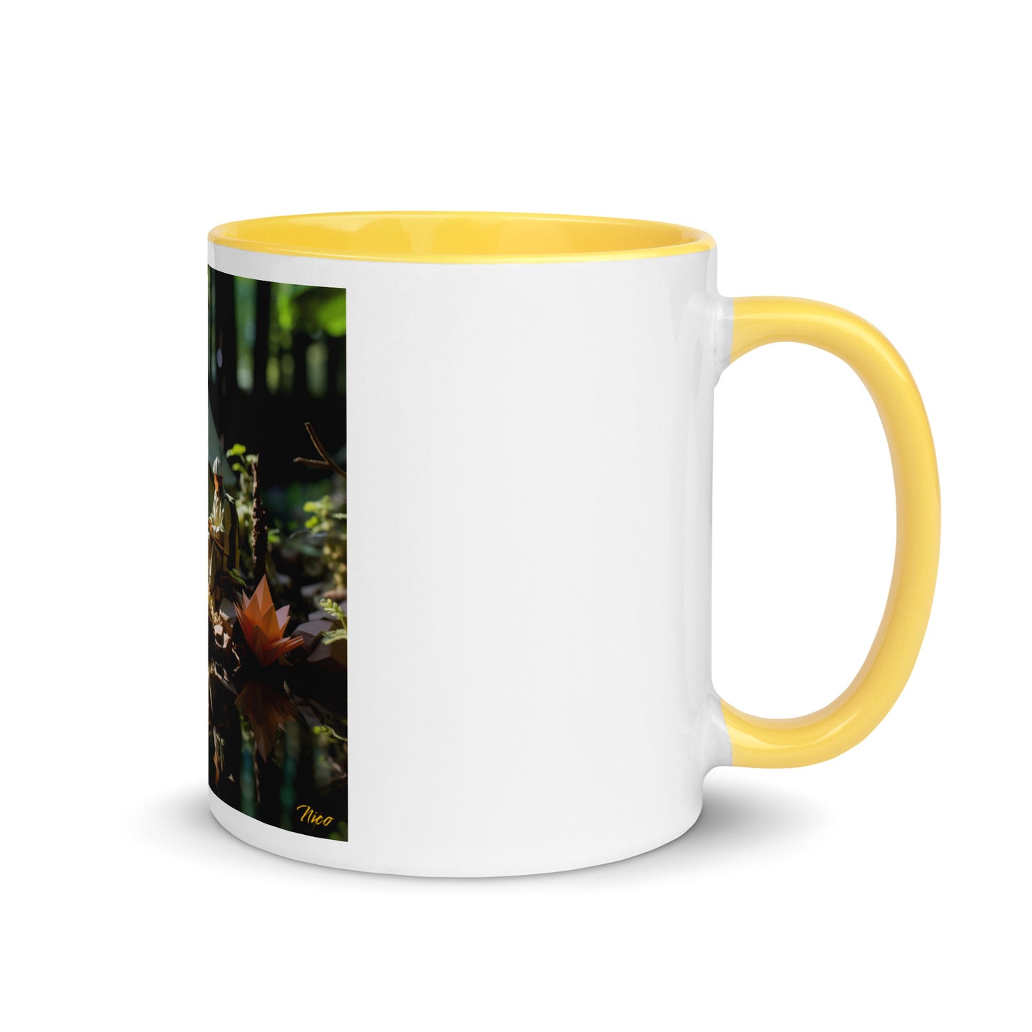 Relaxing By The Brook Series Print #7 - Mug with Color Inside