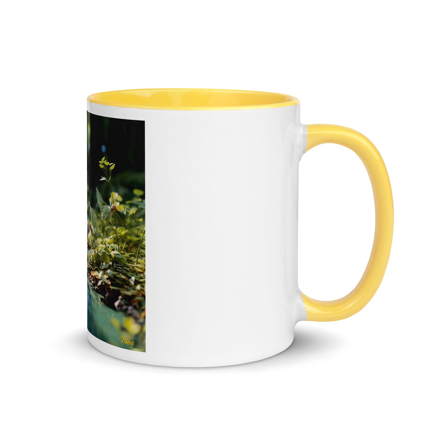 Relaxing By The Brook Series Print #8 - Mug with Color Inside