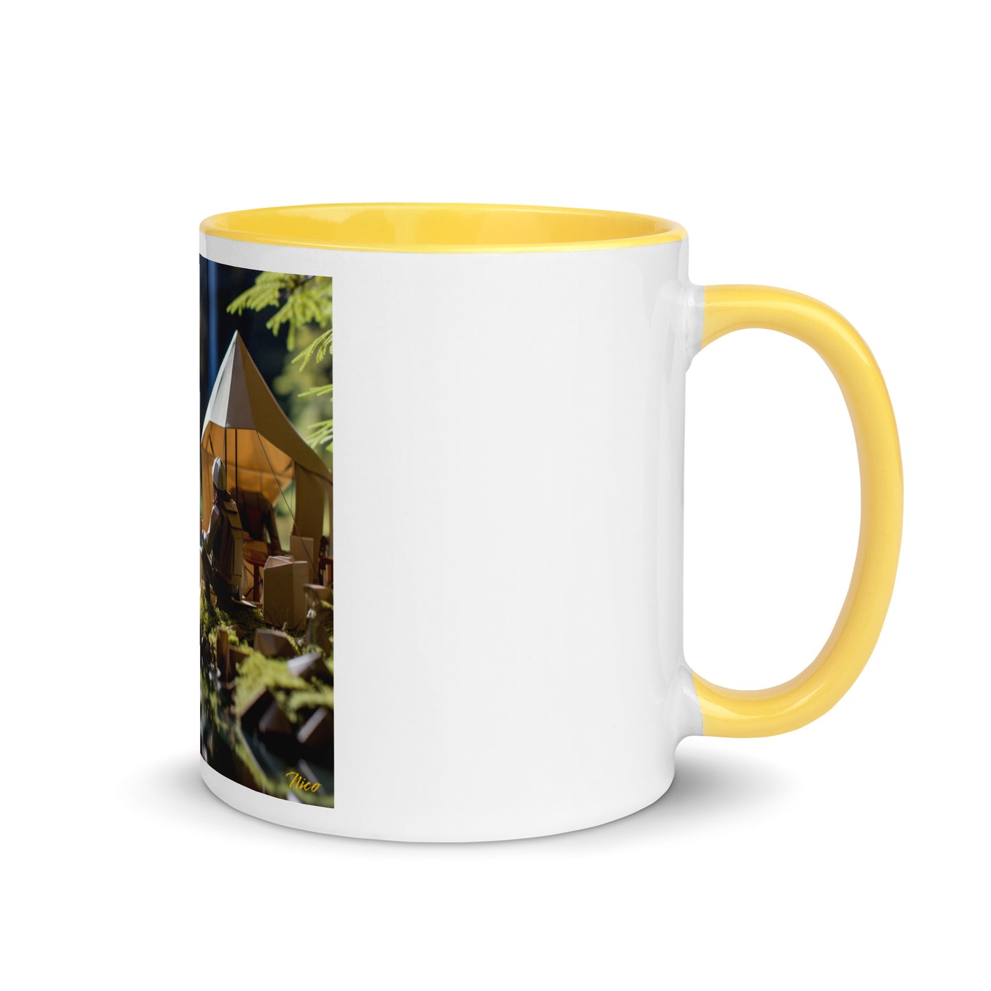 Relaxing By The Brook Series Print #5 - Mug with Color Inside