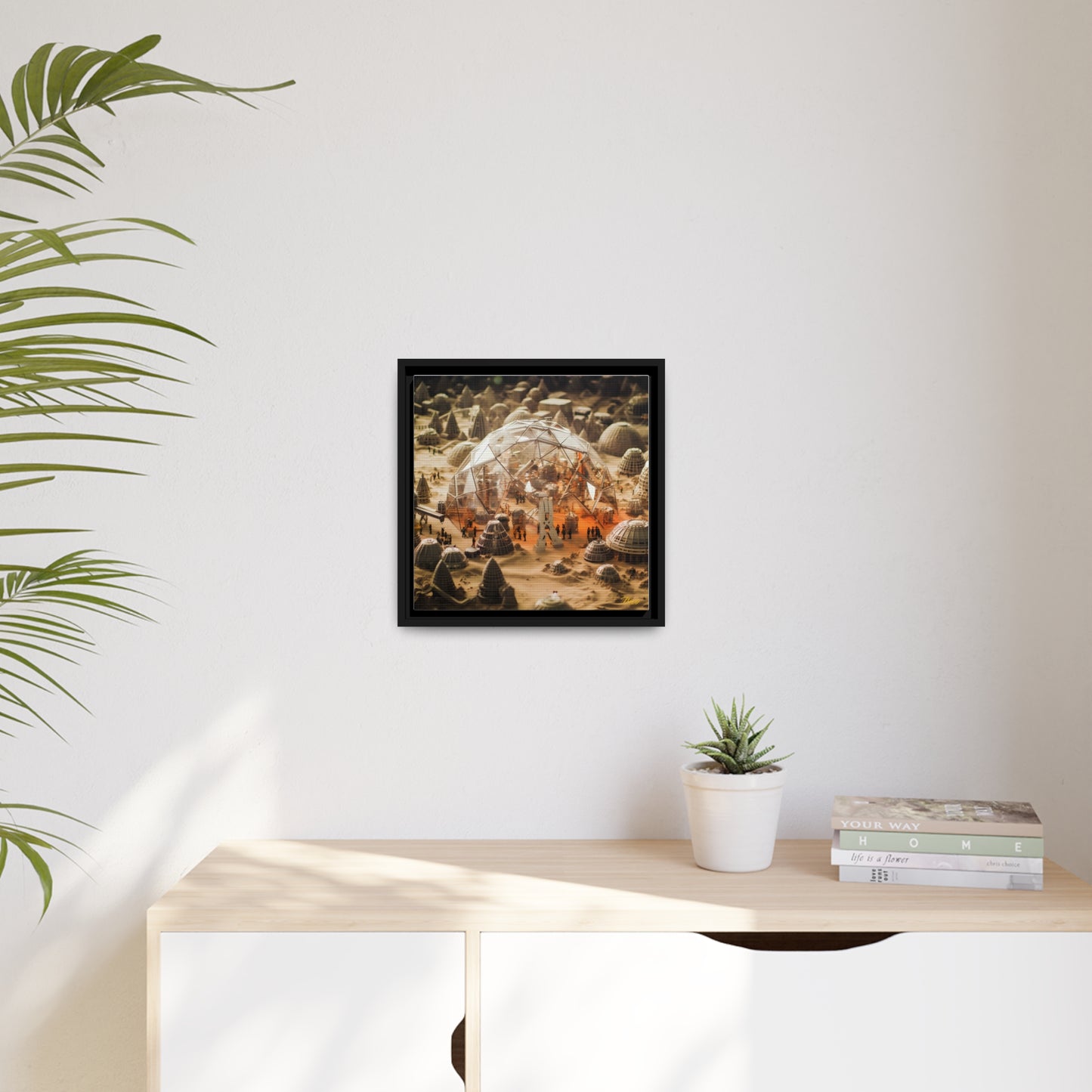 Elons' Dream Series Print #9 - Black Framed Canvas Print