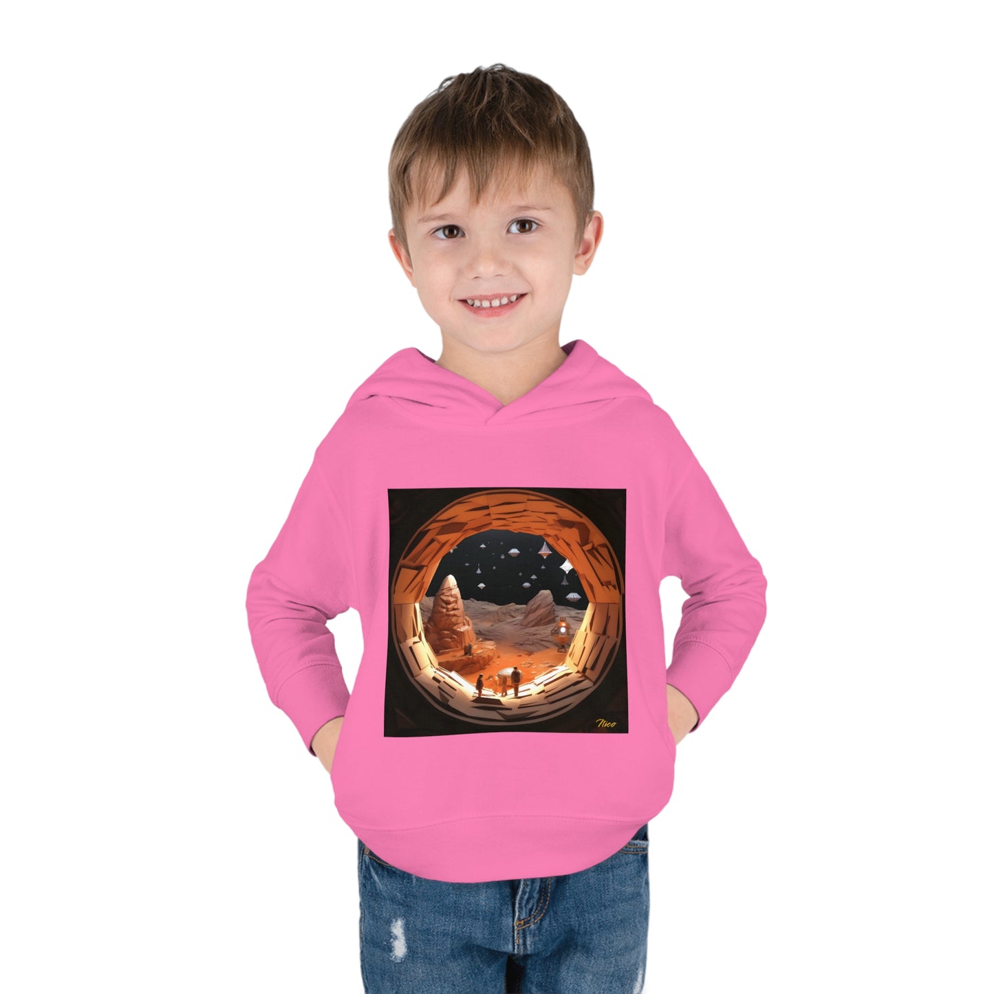 Elons' Dream Series Print #4 Toddler Pullover Fleece Hoodie