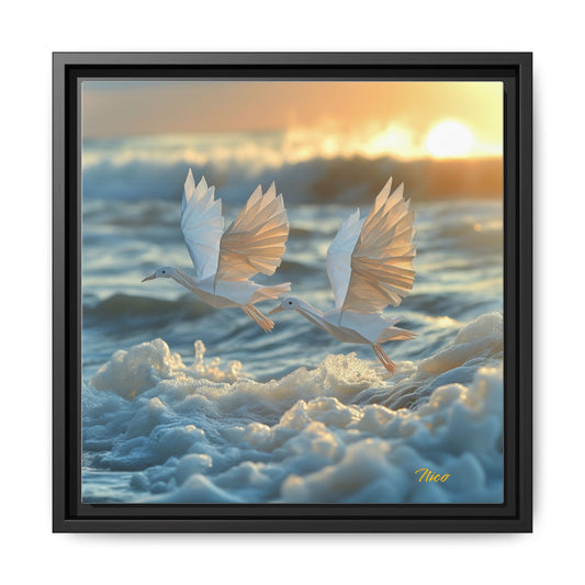 By The Seaside Series Print #5 - Black Framed Canvas Print