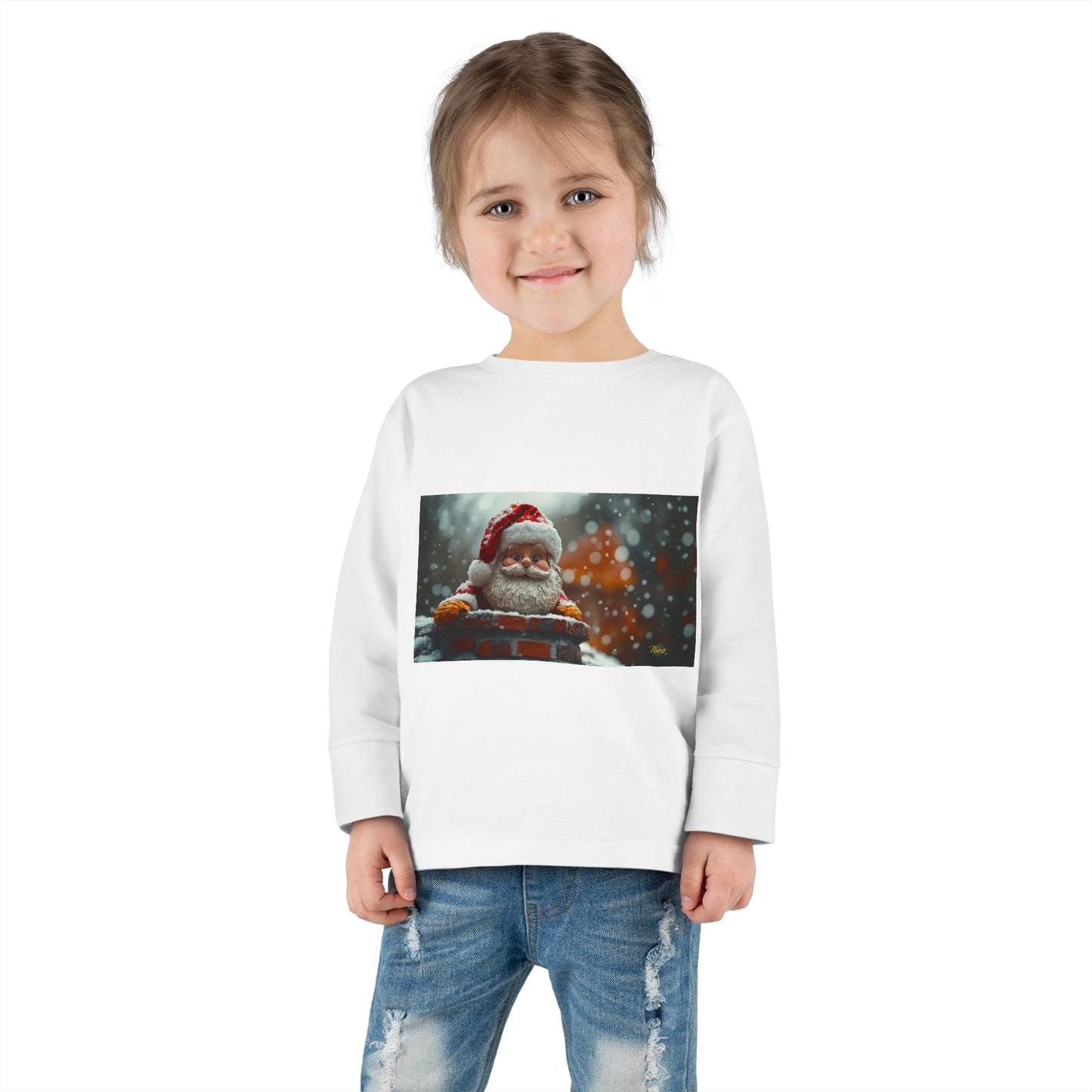 Chirstmas 2024 Series Print #6 Toddler Long Sleeve Tee