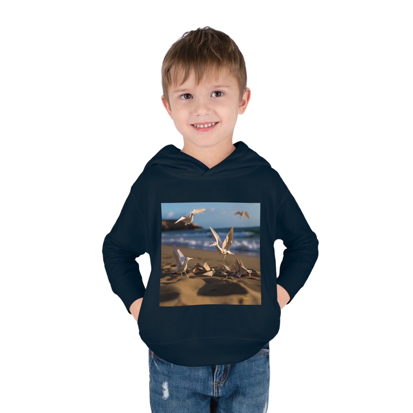 By The Seaside Series Print #7 Toddler Pullover Fleece Hoodie