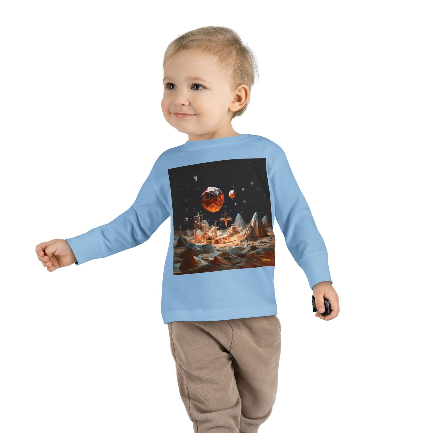 Elons' Dream Series Print #7 Toddler Long Sleeve Tee