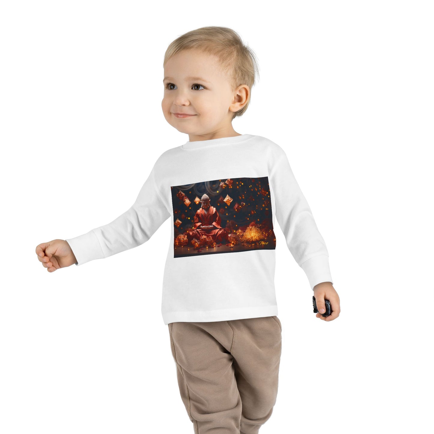 Ascending Buddha Series Print #7 Toddler Long Sleeve Tee