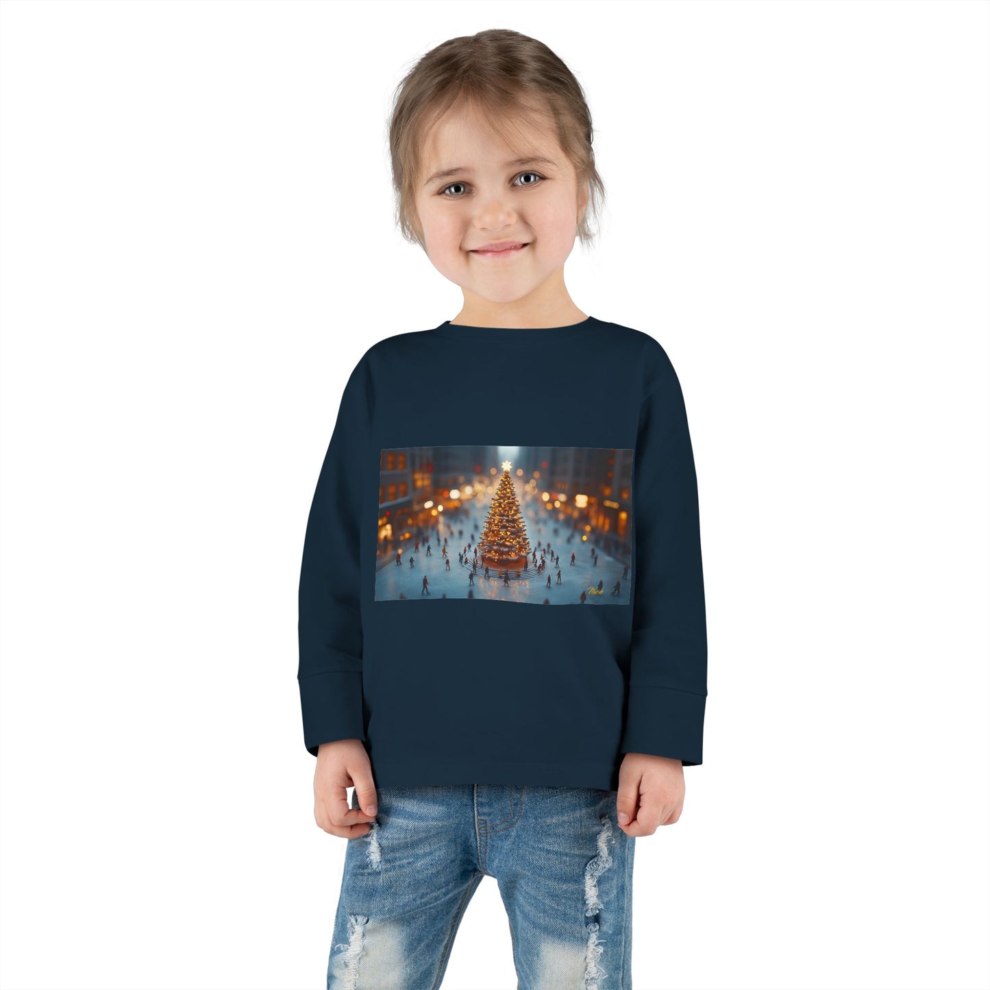 Chirstmas 2024 Series Print #7 Toddler Long Sleeve Tee