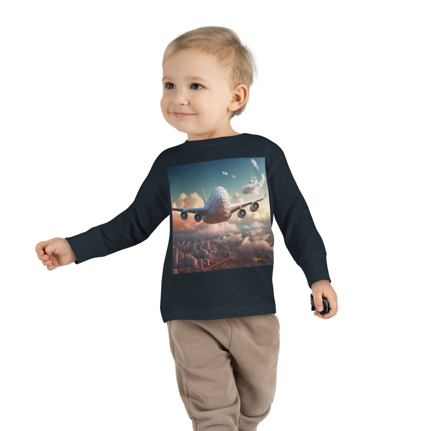 Big Ol' Jet Airliner Series Print #1 Toddler Long Sleeve Tee