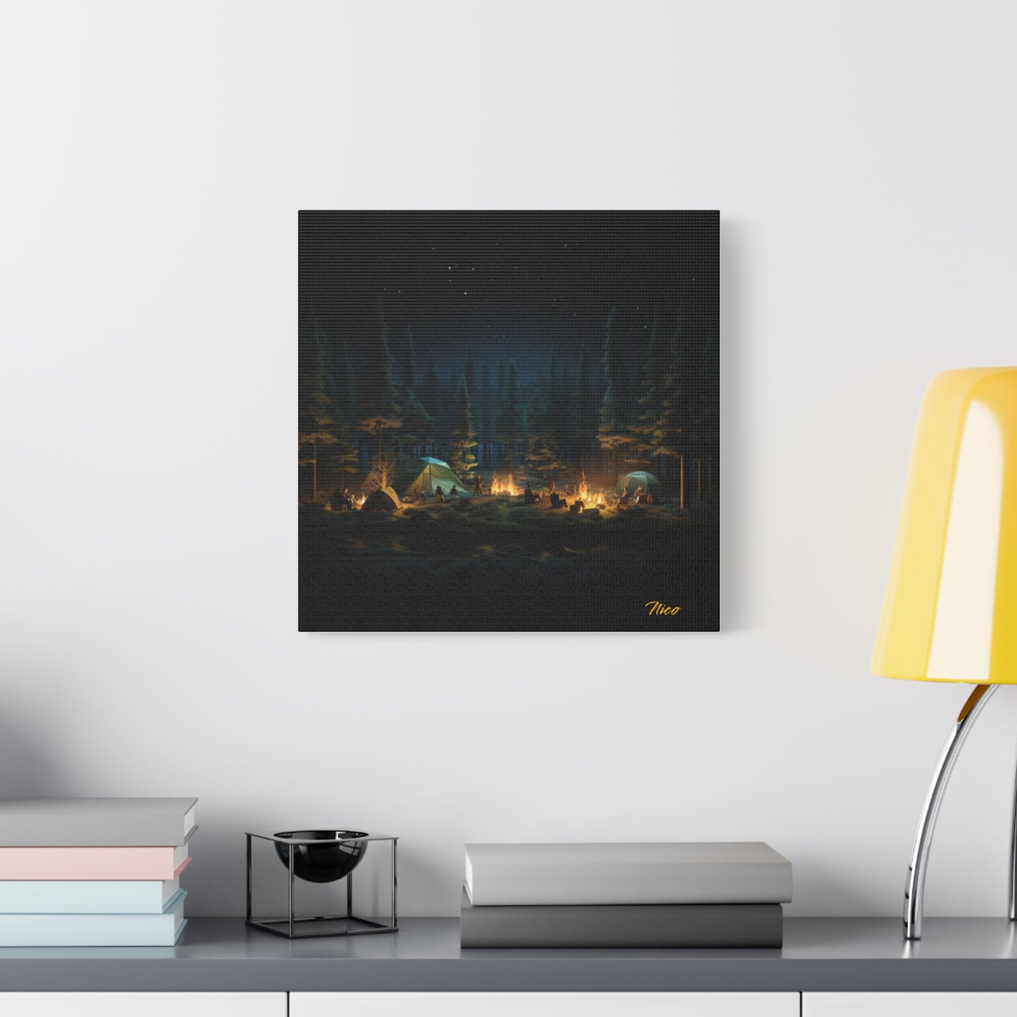 Under The Starry Skies Series Print #2 - Streched Matte Canvas Print, 1.25" Thick