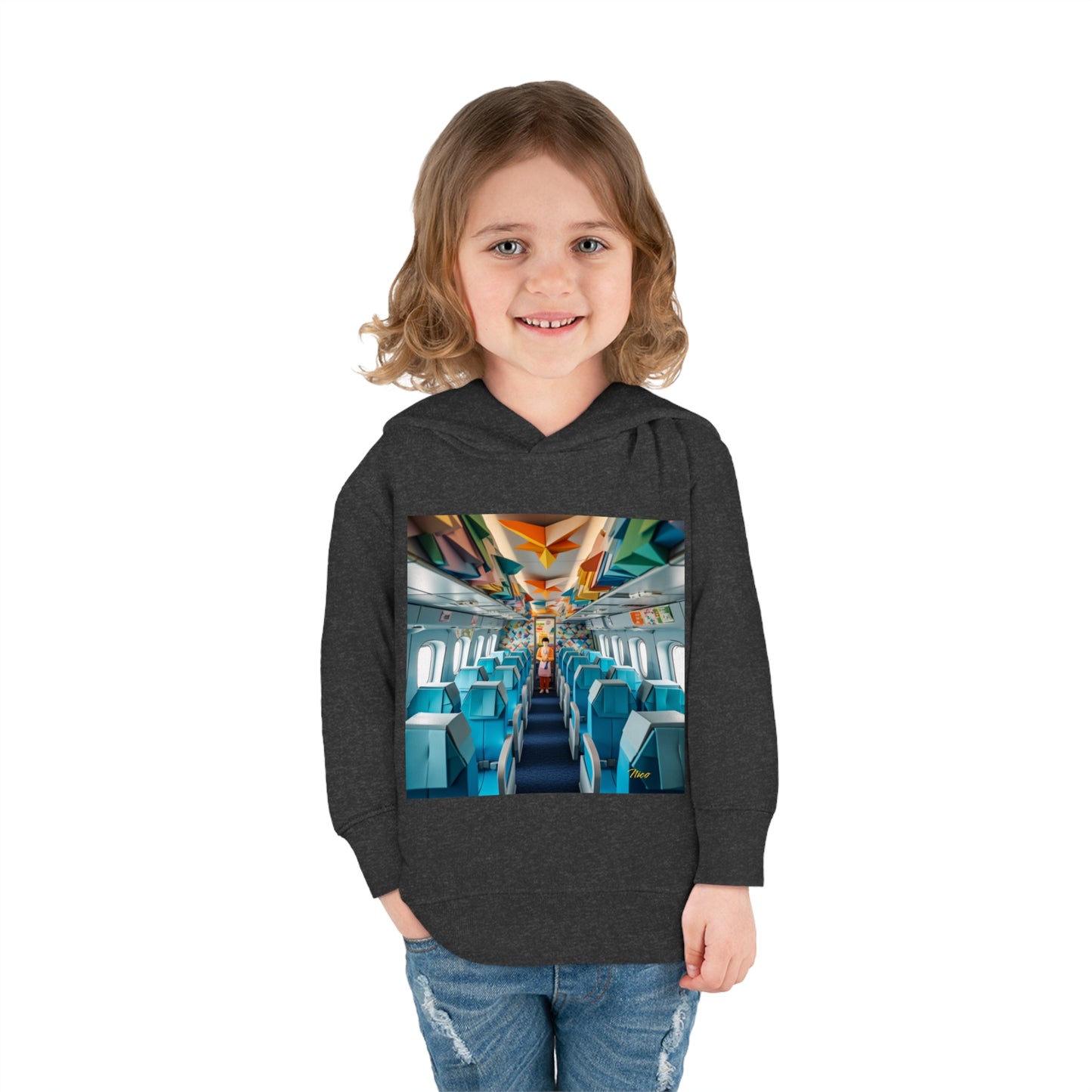 Frequent Flyer Miles Series Print #6 Toddler Pullover Fleece Hoodie