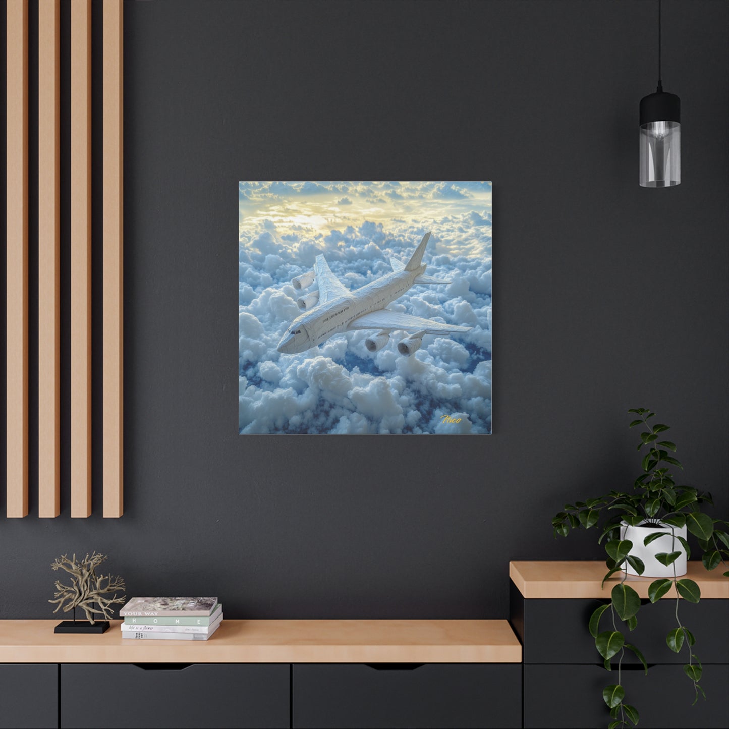 Frequent Flyer Miles Series Print #10 - Streched Matte Canvas Print, 1.25" Thick