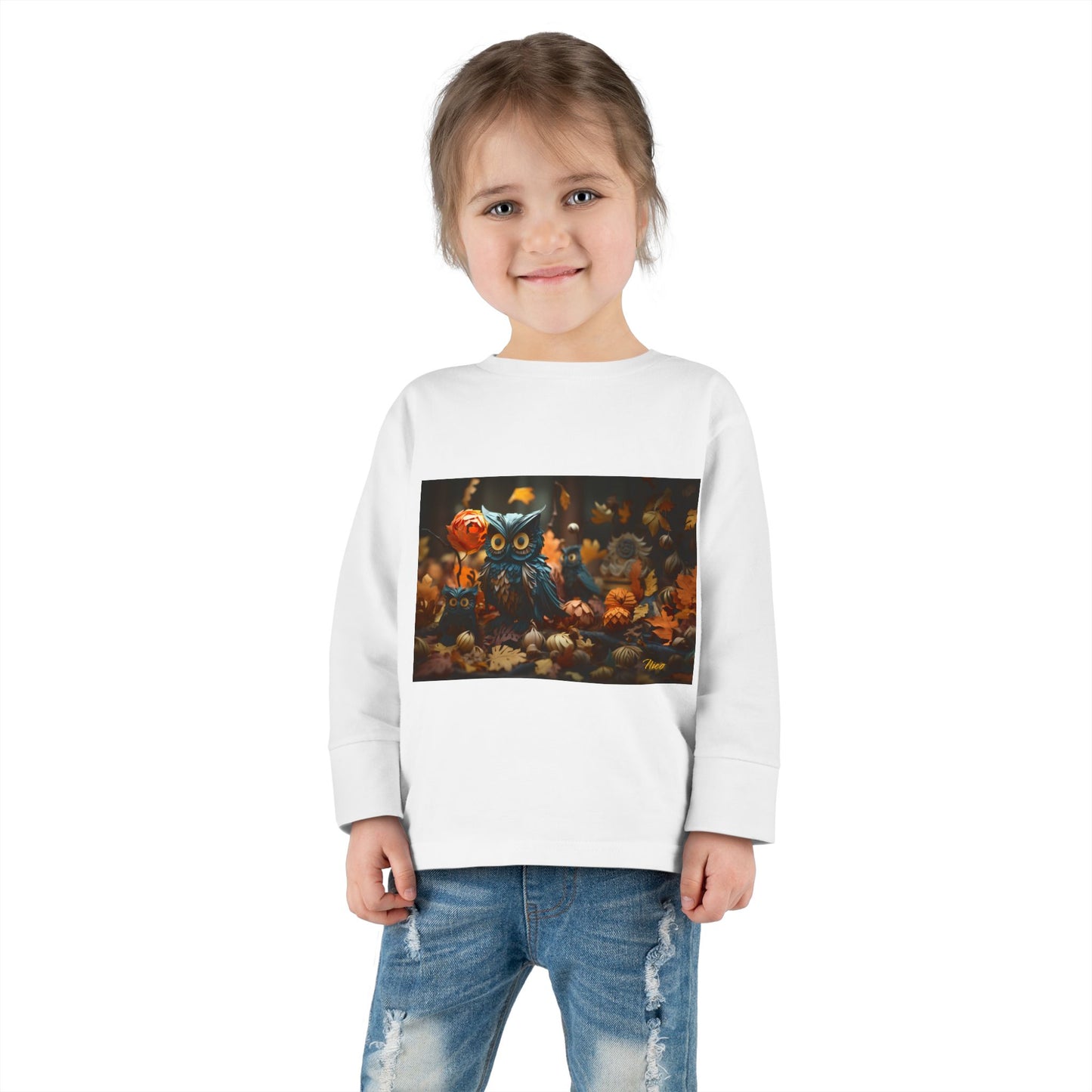 Halloween 2024 Series Print #8 Toddler Long Sleeve Tee