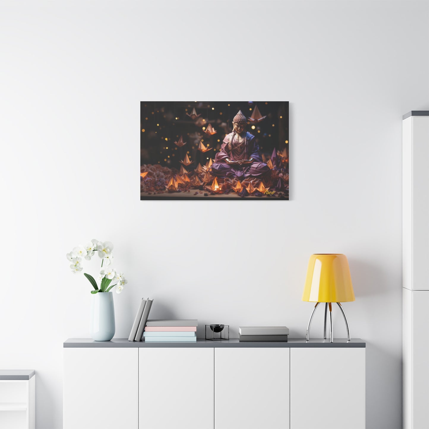 Ascending Buddha Series Print #6 - Streched Matte Canvas Print, 1.25" Thick