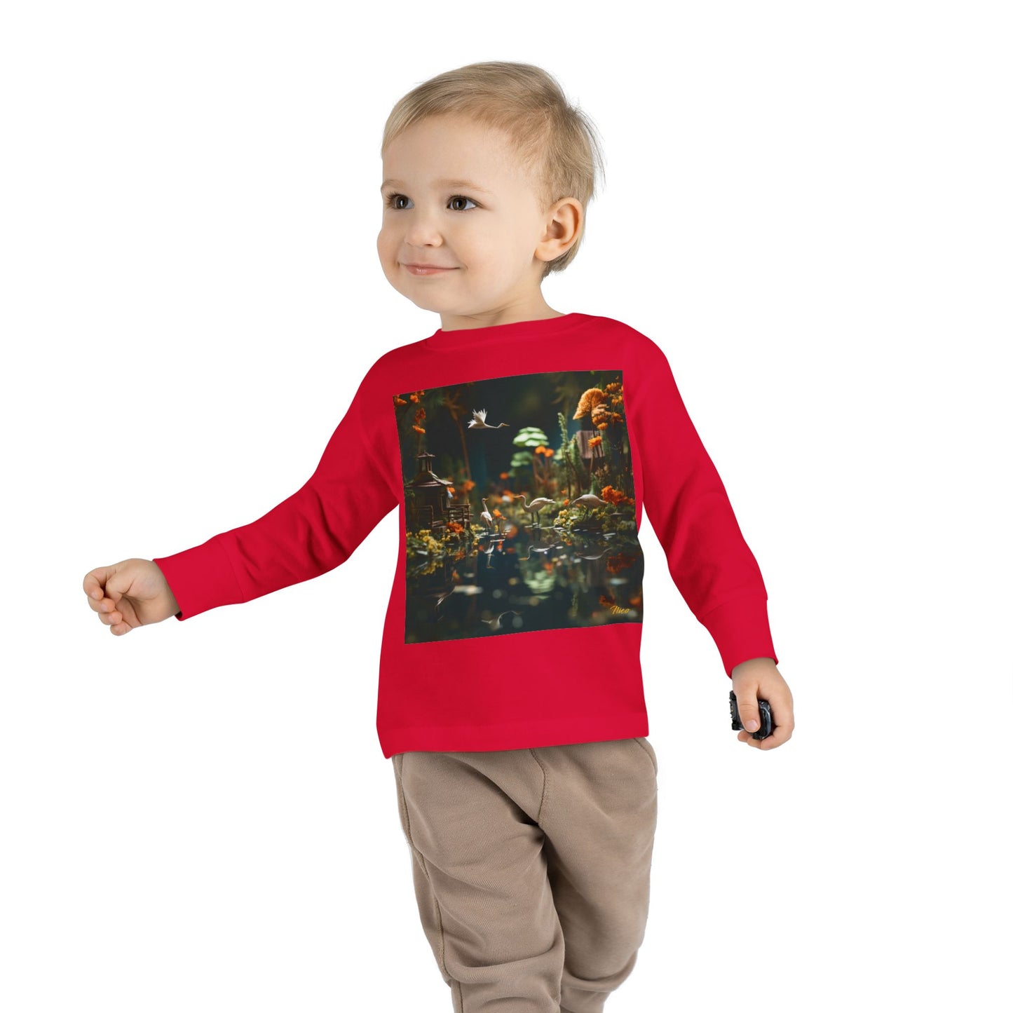 Born On A Bayou Series Print #6 Toddler Long Sleeve Tee