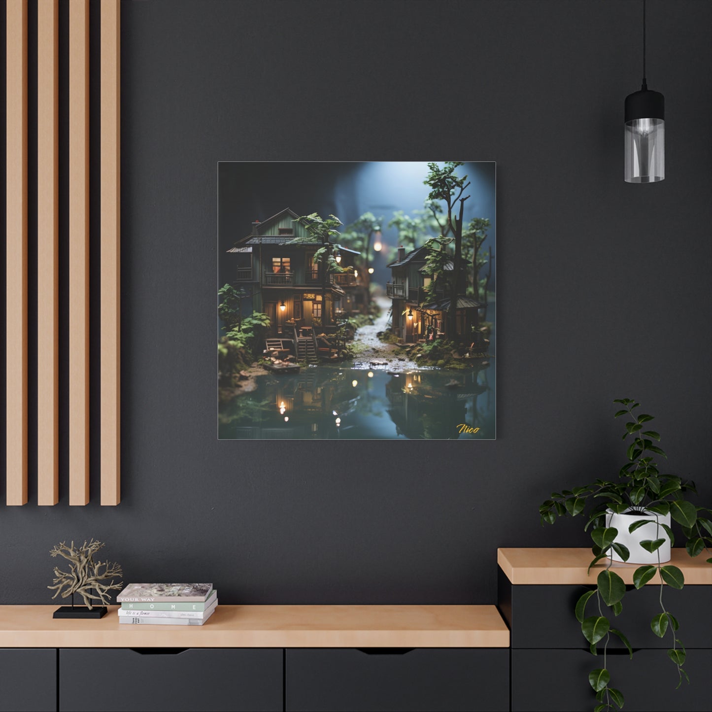 Born On A Bayou Print #3 - Streached Matte Canvas Print, 1.25" Thick