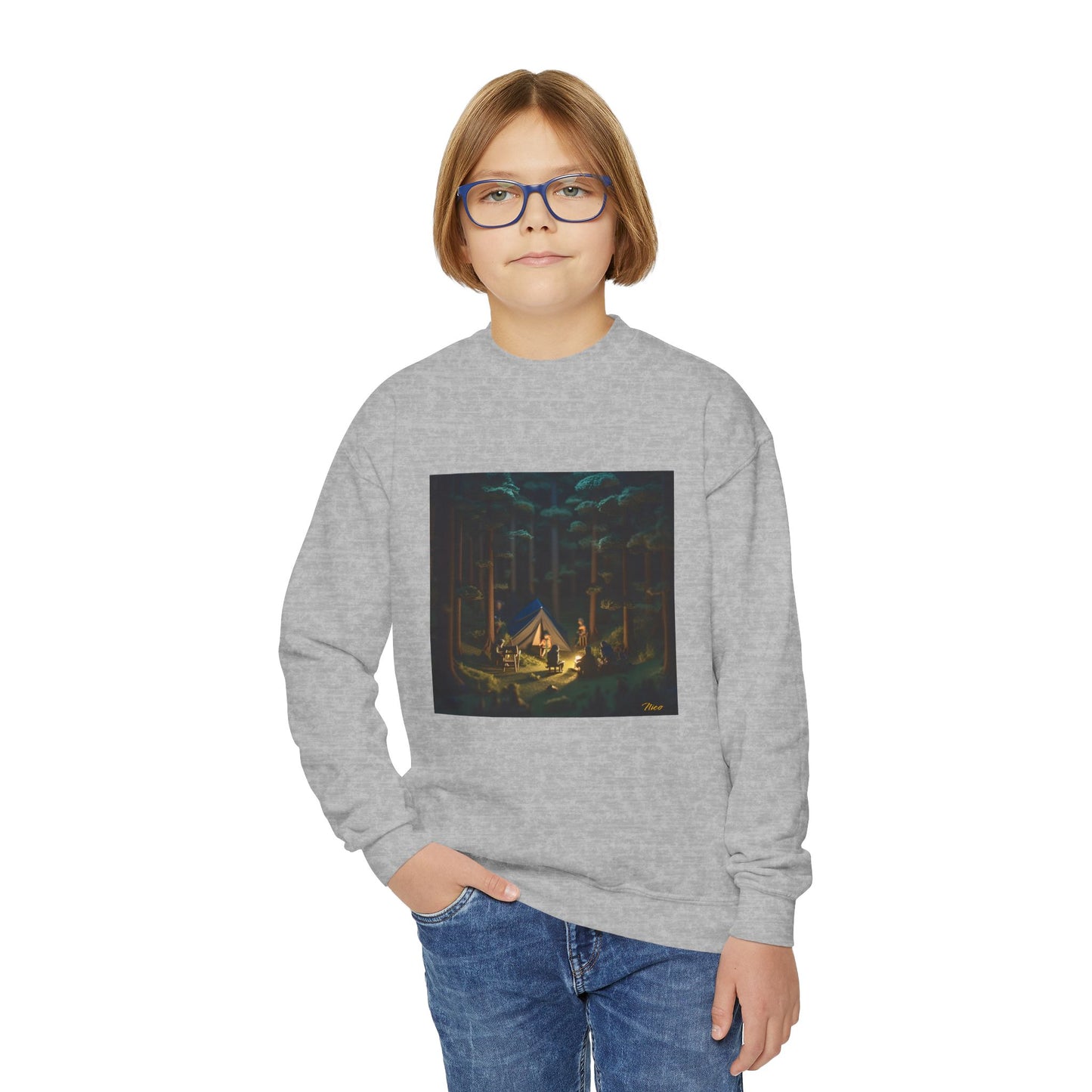 Under The Starry Skies Series Print #6 Youth Crewneck Sweatshirt