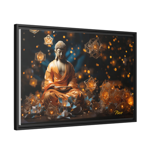 Ascending Buddha Series Print #8 - Black Framed Canvas Print