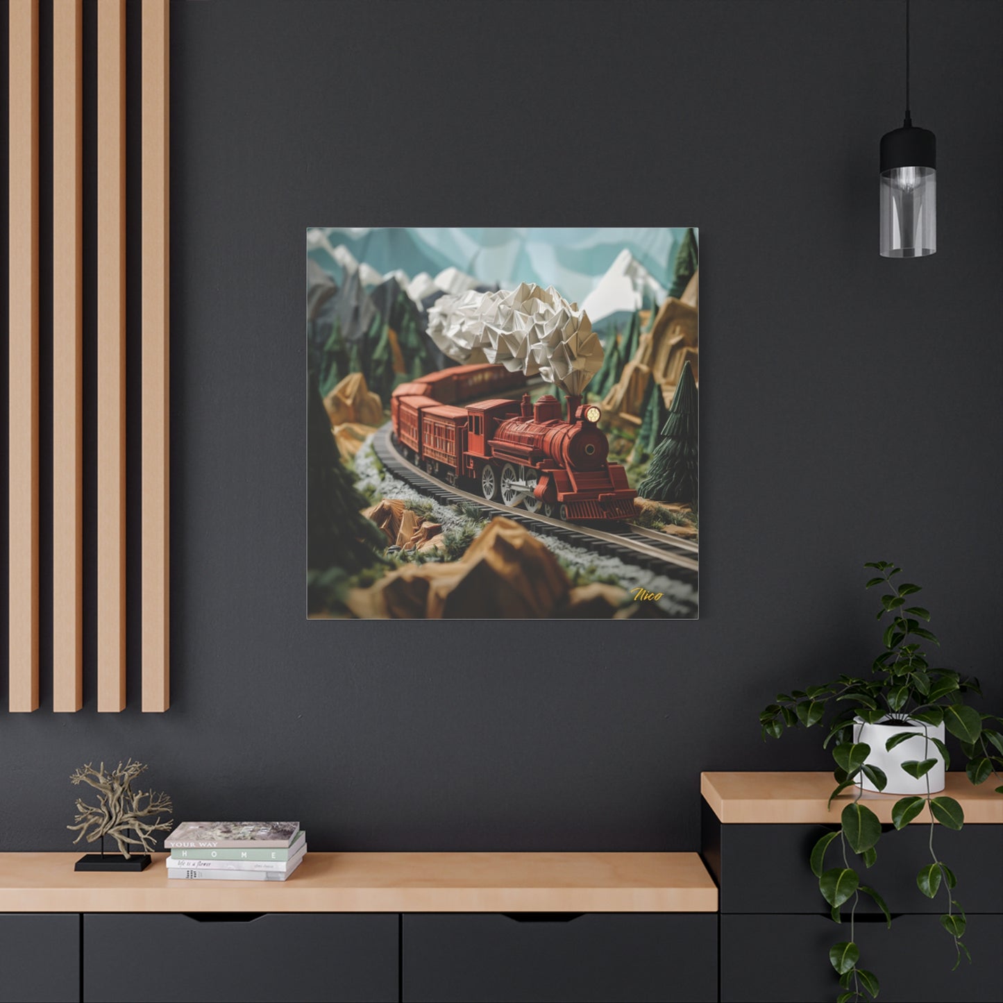 Orient Express Series Print #3 - Streched Matte Canvas Print, 1.25" Thick