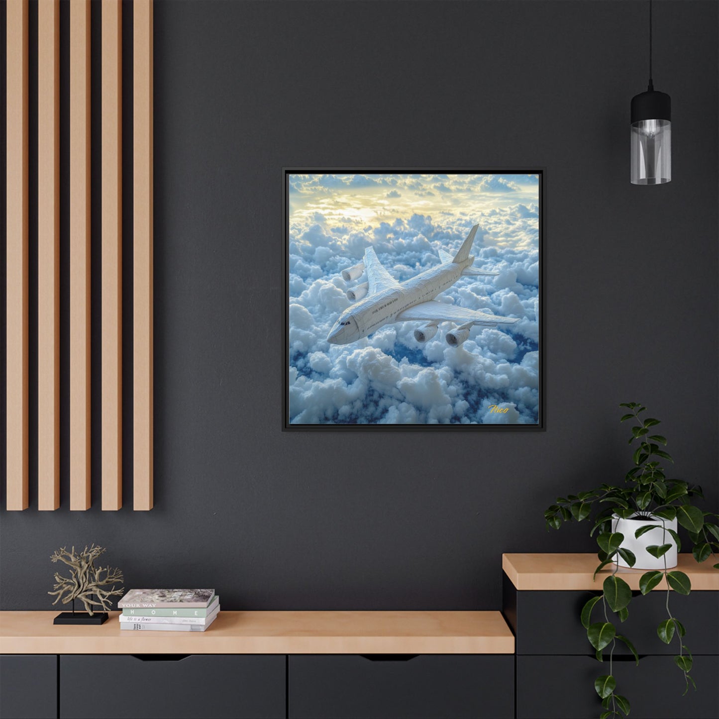 Frequent Flyer Miles Series Print #10 - Black Framed Canvas Print